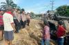 Kecelakaan Bus Pemudik Terguling di Jalinsum Sarolangun, 13 Penumpang Luka-luka