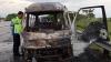 Isuzu Elf Bawa Pemudik Terbakar di Tol Ngawi-Kertosono, Hangus Tersisa Kerangka