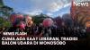 Indahnya Pemandangan Gunung Sumbing dan Sindoro Dihiasi Puluhan Balon Udara
