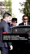Prabowo Naik Mobil Mercedes Maybach Menuju Istana Al Husseiniya Yordania