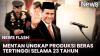 Mentan Amran Laporan ke Presiden Prabowo, Stok Beras Akan Capai 4 Juta Ton