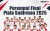 Infografis Jadwal Perempat Final Piala Sudirman 2025