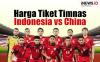 Infografis Harga Tiket Pertandingan Timnas Indonesia vs China
