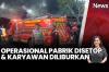 Kebakaran Pabrik Garmen di Sleman, Permukiman Warga Diselimuti Asap Hitam