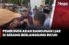 Bongkar 154 Lapak Liar di Serang Bangun, Petugas dan Pedagang Adu Mulut