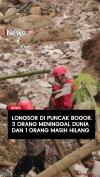 Longsor di Puncak Bogor 3 Orang Meninggal Dunia dan 1 Orang Masih Hilang