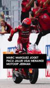 Marc Marquez Joget Pacu Jalur Usai Menangi MotoGP Jerman