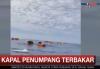 Begini Kepanikan Penumpang KM Barcelona 5 yang Terbakar di Pulau Talise