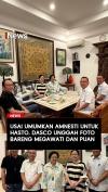 Usai Umumkan Amnesti untuk Hasto, Dasco Unggah Foto Bareng Megawati dan Puan