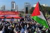 Massa Gelar Aksi Bela Palestina di Monas, Suarakan Krisis Kelaparan Warga Gaza
