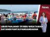 Puluhan Ribu Wisatawan Padati Pantai Pangandaran Saat Libur Maulid Nabi