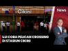 Pemprov DKI dan KAI Uji Coba Pelican Crossing di Stasiun Cikini untuk Permudah Penumpang KRL