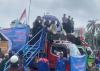 Momen Massa Buruh dan Polisi Doa Bersama untuk Kedamaian di Tengah Demo