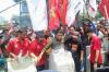 Demo Petani di Patung Kuda Diwarnai Aksi Cor Badan, Bentuk Kekecewaan ke Pemerintah