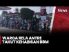 Kelangkaan BBM di Aceh Singkil, Antrean Panjang Kendaraan Mengular di SPBU