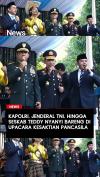 Kapolri, Jenderal TNI hingga Seskab Teddy Nyanyi Bareng di Upacara Kesaktian Pancasila