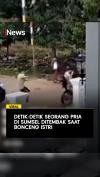 Detik-Detik Seorang Pria di Sumsel Ditembak saat Bonceng Istri