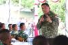 Menhan Sambangi Yonif TP 821/Satria Bupolo, Ingatkan Pentingnya Jaga Kesiapsiagaan Satuan
