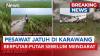 Pesawat Jatuh di Karawang Kejutkan Warga