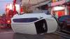 Kecelakaan di Surabaya, Daihatsu Xenia Tabrak Mitsubishi Xpander hingga Terbalik