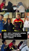 Jadi Ortu Dadakan Momen Unik Petugas Damkar Ambilkan Rapor Siswa SMK 1 Cimahi