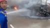 Bus Ludes Terbakar di Tol Bakauheni–Terbanggi Besar, Diduga Korsleting AC
