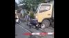 Kecelakaan di Lebak, Warga Panik Berjibaku Evakuasi Pemotor dari Kolong Truk