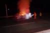 Mobil Terbakar di Tol Ngawi-Kertosono, 3 Penumpang Lolos dari Maut