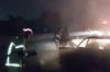 Geger! Mobil Sedan Terbakar di Tol Surabaya-Gresik, Diduga akibat Korsleting Listrik