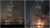 Detik-Detik Burj Al Arab Dubai Diserang Drone Iran, Fotonya Mengerikan!