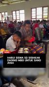 Haru! Siswa SD Sisihkan Daging MBG untuk Sang Ayah