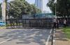 Jelang Demo Ojol, Polisi Pasang Barrier di Jalan Medan Merdeka Selatan Jakpus