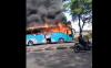 Bus Coyo Terbakar Hebat di Pantura Cirebon, Penumpang Panik Berhamburan