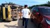 Hati-Hati! Jalan Utama Menuju Ibu Kota Rokan Hilir Rusak Parah, Truk Sering Terbalik