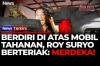 Momen Roy Suryo Berapi-api Kepalkan Tangan di Mobil Tahanan, Teriak Merdeka!