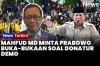 Mahfud MD Minta Prabowo Buka-bukaan Orang yang Diduga Biayai Aksi Demo