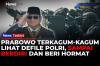 Prabowo Kagum Saksikan Defile Polri di HUT Bhayangkara, Sempat Berdiri Beri Hormat