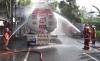 Truk Tangki Berisi 24.000 Liter Pertalite Terbakar di Cianjur, Lalin Macet Total