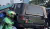 Mobil Dinas TNI Hilang Kendali di Tol Slipi, Hantam Tiang Rambu hingga Roboh 