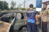 Mobil Terbakar usai Keluar SPBU di Nganjuk, 2 Orang Terluka