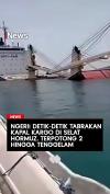 Detik-Detik Kapal Kargo Tabrakan di Selat Hormuz, Terpotong 2 hingga Tenggelam