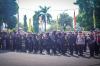 Jelang Timnas Indonesia vs Kamboja, Polisi Simulasi Pengamanan di Stadion Pakansari