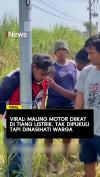 Viral! Maling Motor Diikat di Tiang Listrik, Tak Dipukuli tapi Dinasihati Warga