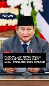 Prabowo Jadi Kepala Negara Asing Pertama Terima Baret Merah Pasukan Khusus Thailand