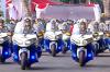 45 Motor Listrik Kawal Kirab Purnapaskibraka, 15 Polisi Militer Wanita di Barisan Terdepan, Ini Maknanya