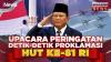 Link Live Streaming Upacara HUT ke-81 RI di Istana Merdeka