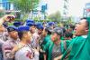 Ratusan Mahasiswa UI Diblokade Polisi saat Unjuk Rasa Menuju Bundaran HI - Bagian 4