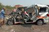 Penampakan Ambulans usai Kecelakaan Beruntun di Tol Batang-Semarang Tewaskan 3 Orang
