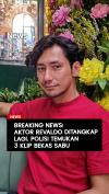 Aktor Revaldo Ditangkap Lagi, Polisi Temukan 3 Klip Bekas Sabu