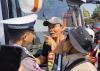 Ricuh! Bus Massa AMPB Pati Diadang Petugas saat akan Bertolak ke Jakarta
